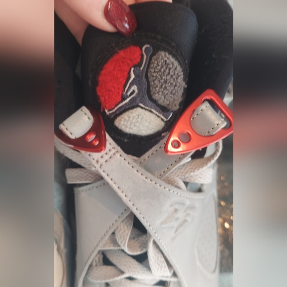 Nike Air Jordan 8 Retro "Reflections of a Champion" Refelctive Gray Sneakers 8.5 - Picture 13 of 14